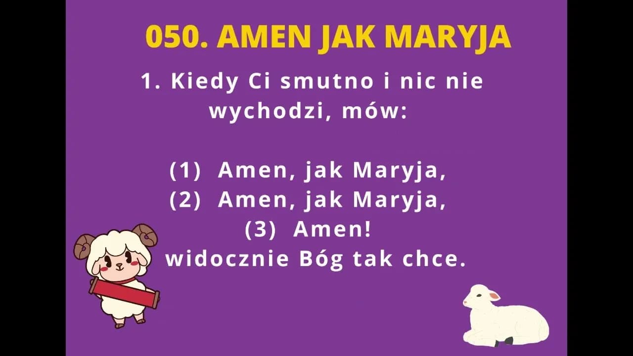 Amen jak Maryja - odkryj głębię wiary i posłuszeństwa w piosence