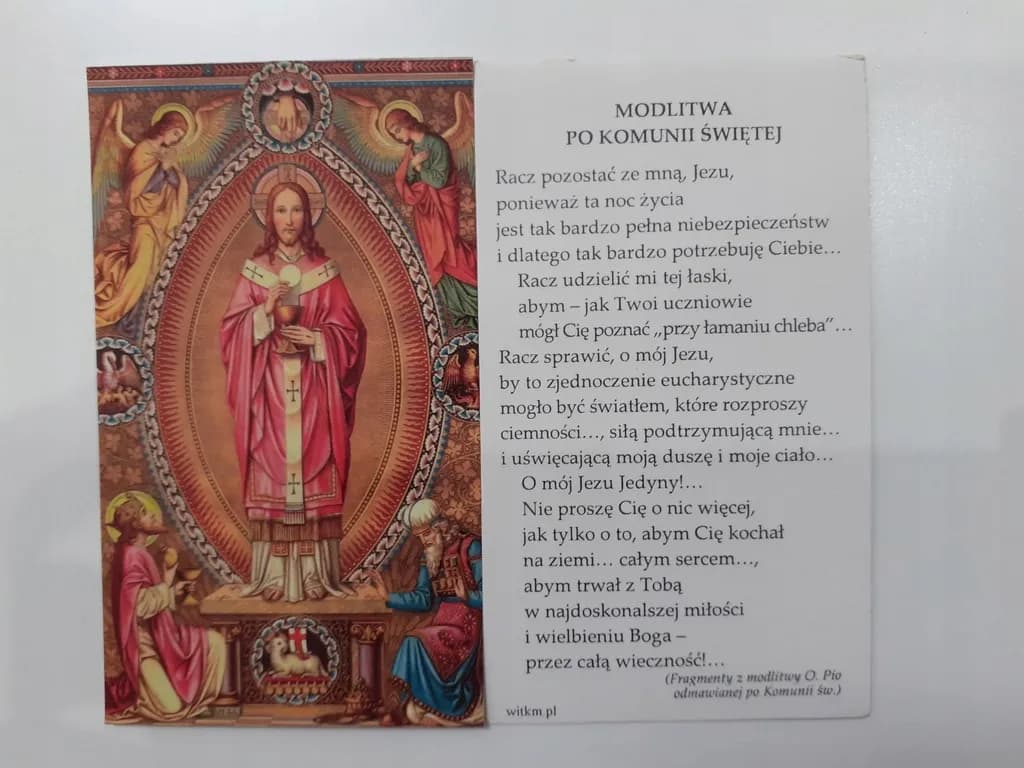 Jakie modlitwy po przyjęciu komunii świętej wzmocnią Twoją wiarę?
